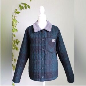 Patagonia Rare Women's Recycled Down Plaid Wool Jacket Medium